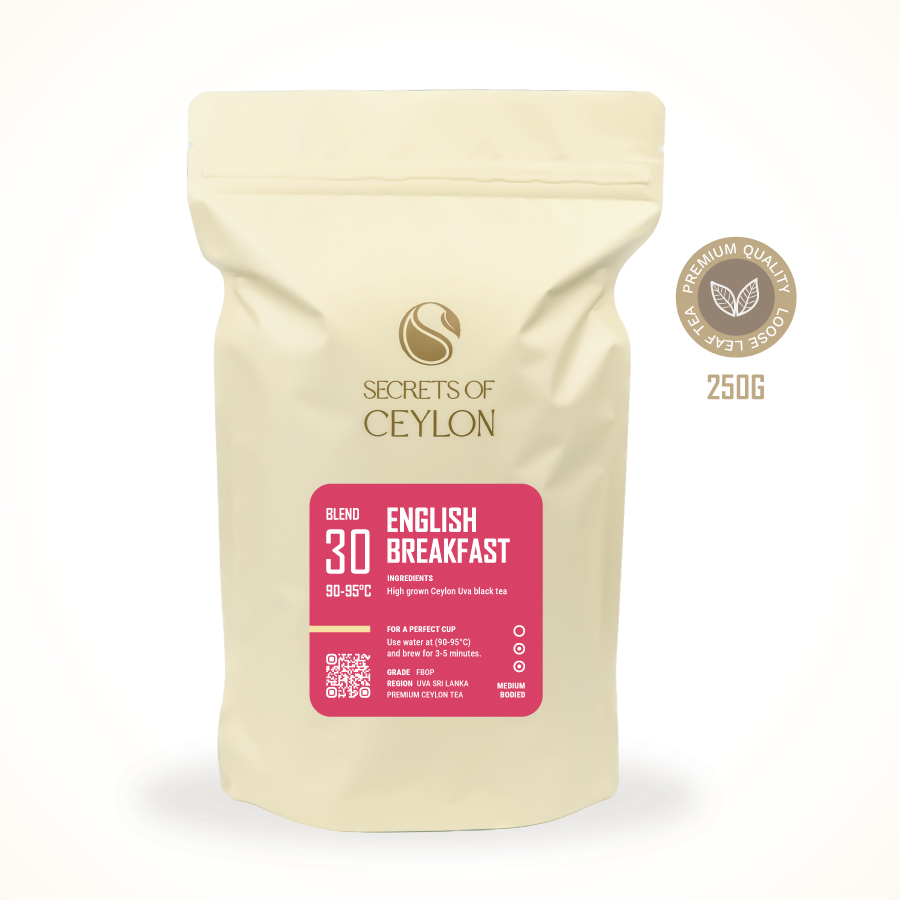 Ceylon Earl Grey FBOP Uva Wholesale loose tea pack