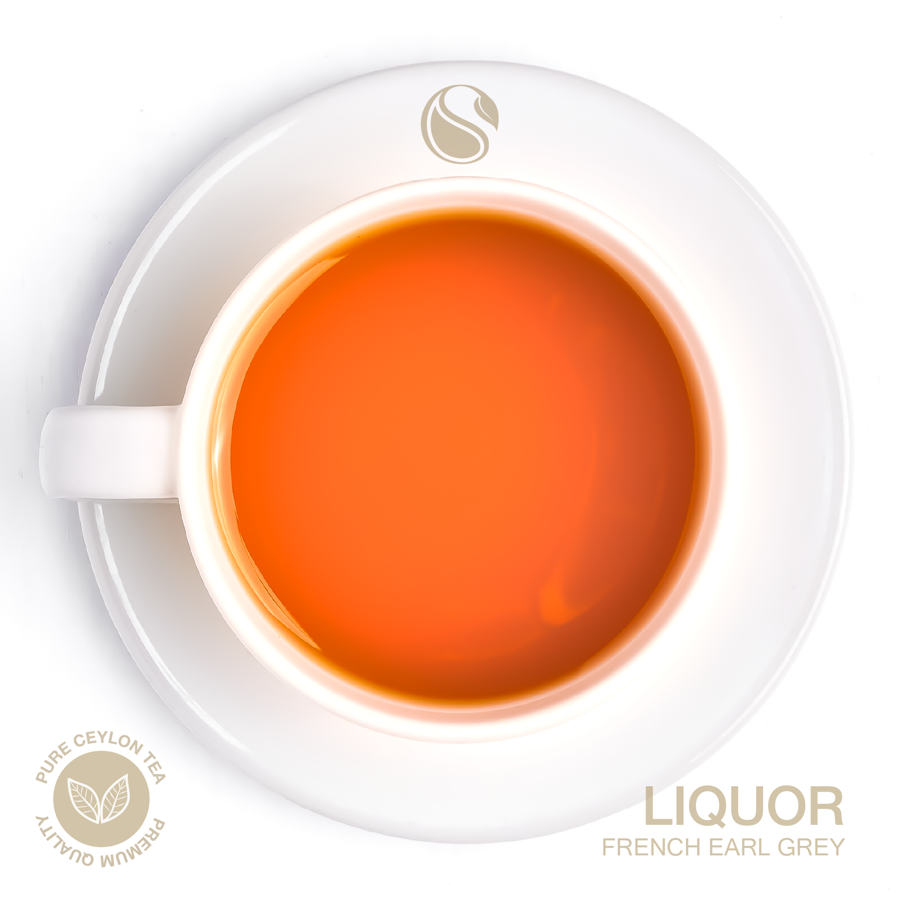 French Earl Grey brewed tea liquor