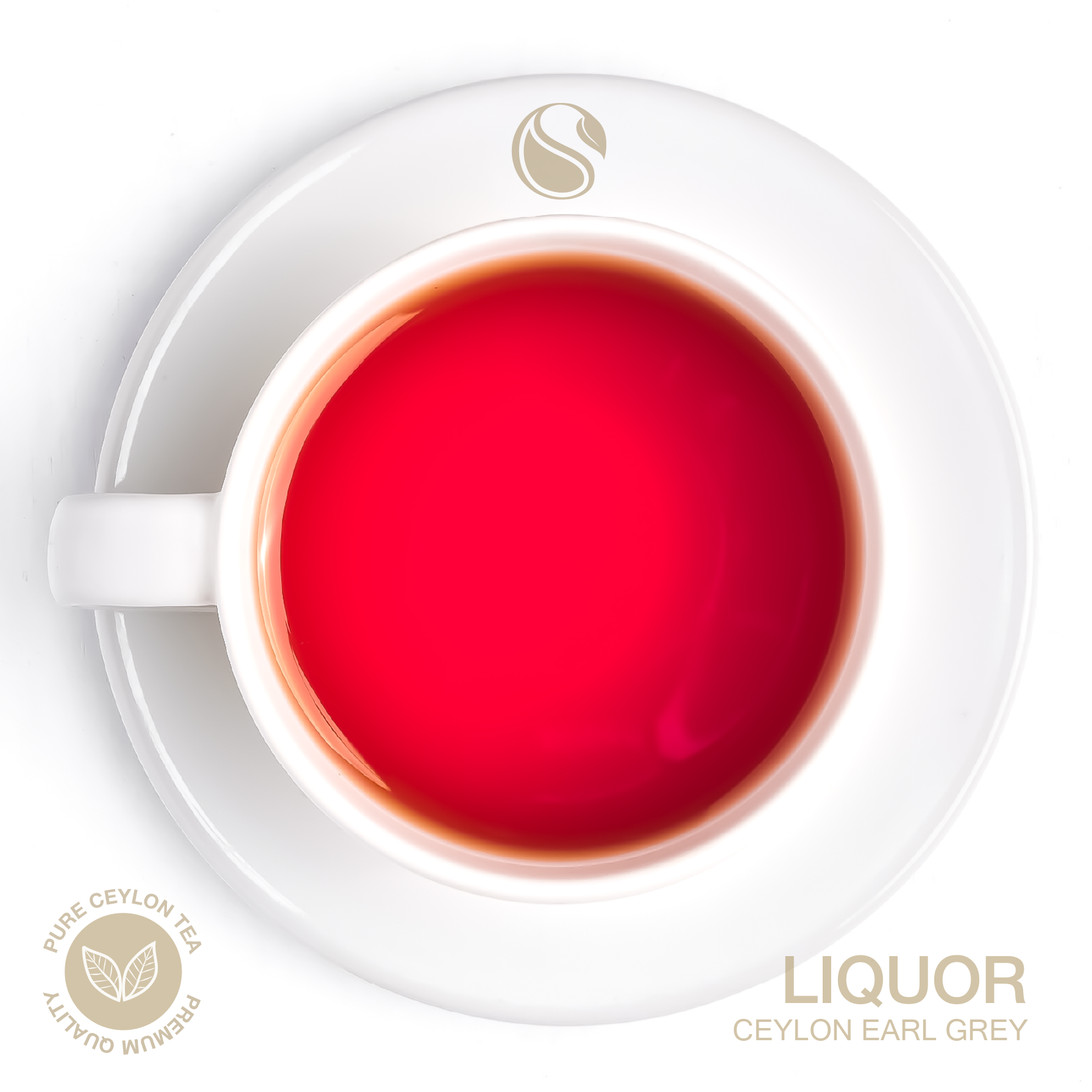 Ceylon Earl Grey brewed tea liquor